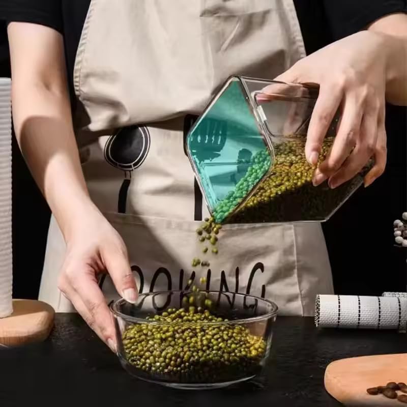 WEEDOO Air Tight Containers For Kitchen | Kitchen storage setplastic jars kitchen | Plastic Boxes For Storage | Kitchen containers set | Air Tight Container (400ML PACK OF 9)